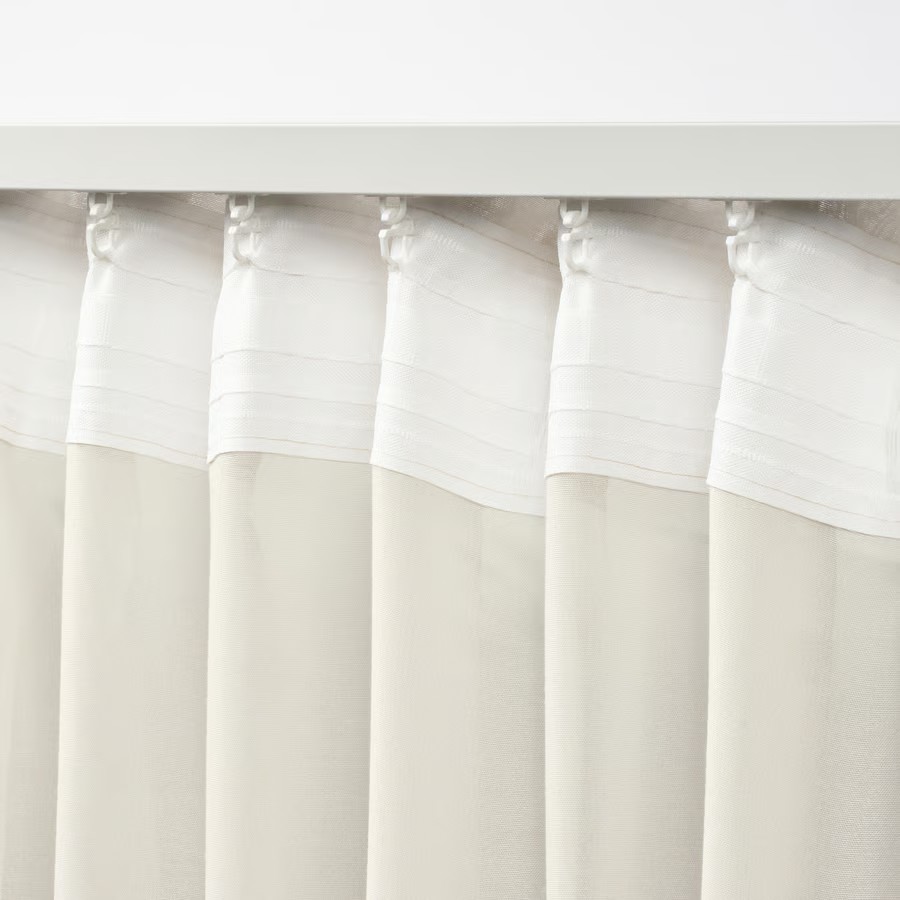 IKEA Visillo Beige C/Cinta de fruncir /1ud (300x300cm) STENFRÖ