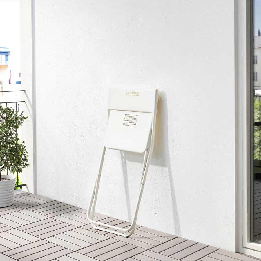 IKEA Silla jardín, Plegable blanco FEJAN