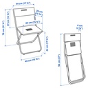 IKEA Silla jardín, Plegable blanco FEJAN