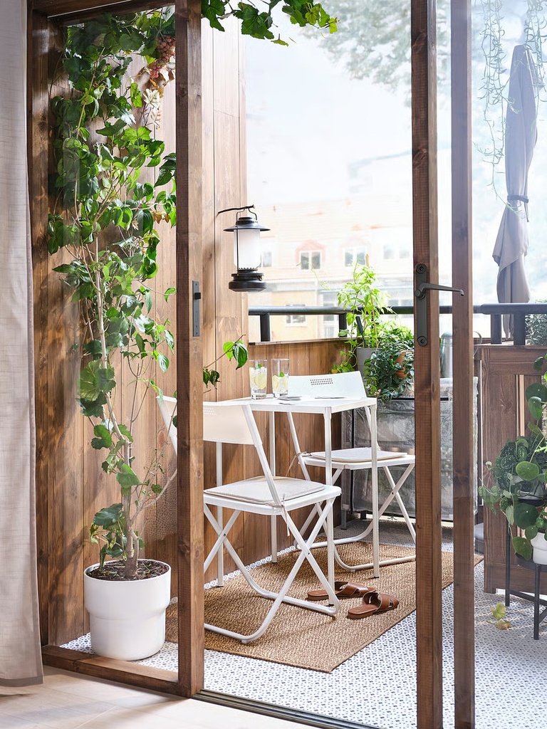 IKEA Silla jardín, Plegable blanco FEJAN