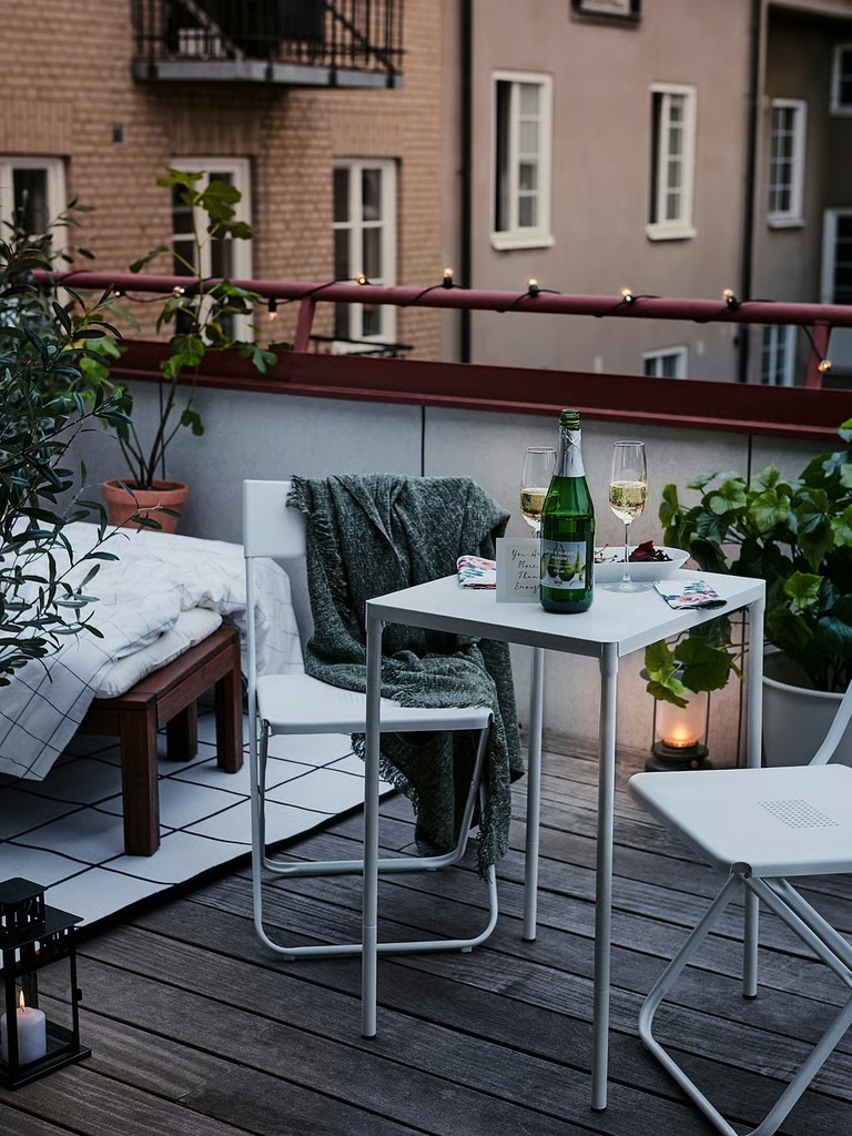 IKEA Silla jardín, Plegable blanco FEJAN