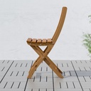 IKEA Silla jardín plegable, Marrón oscuro ASKHOLMEN