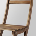IKEA Silla jardín plegable, Marrón oscuro ASKHOLMEN