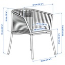 IKEA Silla con reposabrazos exterior SEGERÖN