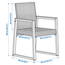 IKEA Silla jardín, Marrón VÄRMANSÖ