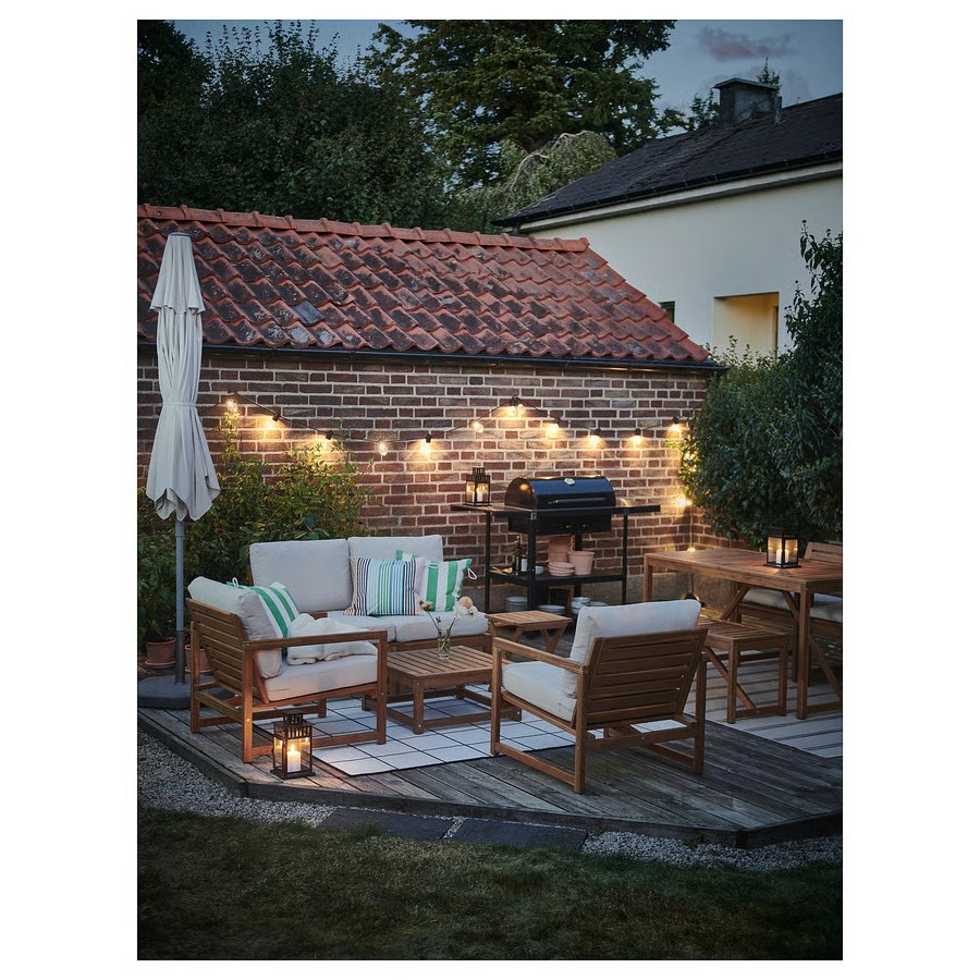 IKEA Sillón de exterior, tinte Marrón claro NÄMMARÖ