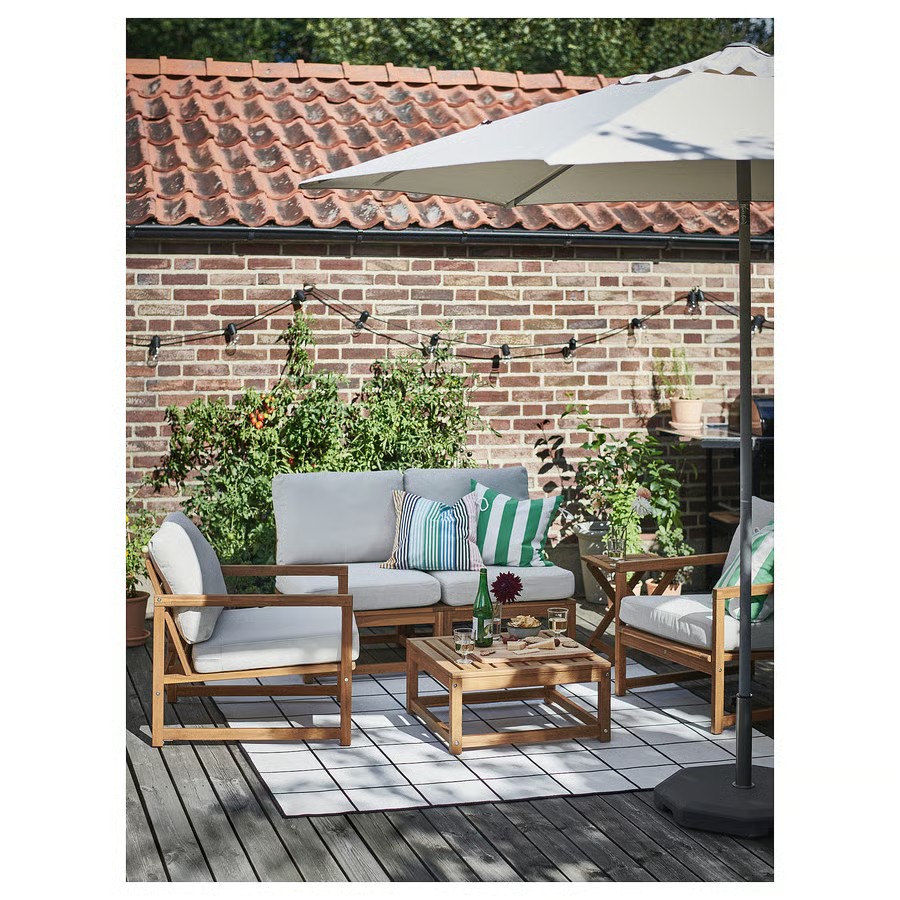 IKEA Sillón de exterior, tinte Marrón claro NÄMMARÖ