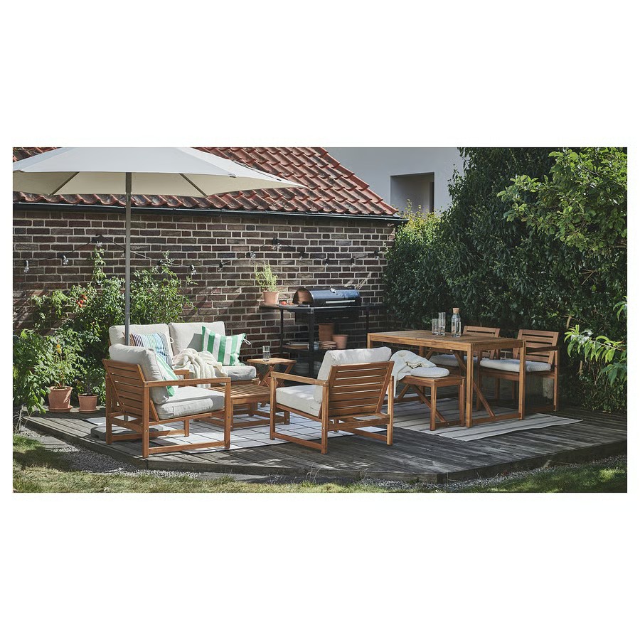 IKEA Sillón de exterior, tinte Marrón claro NÄMMARÖ