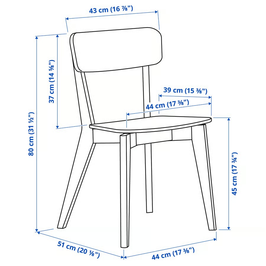 IKEA Silla, fresno LISABO