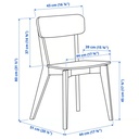 IKEA Silla, fresno LISABO