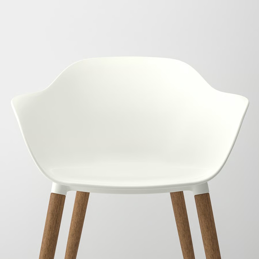 IKEA Silla con reposabrazos, Blanco GRÖNSTA