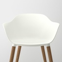 IKEA Silla con reposabrazos, Blanco GRÖNSTA