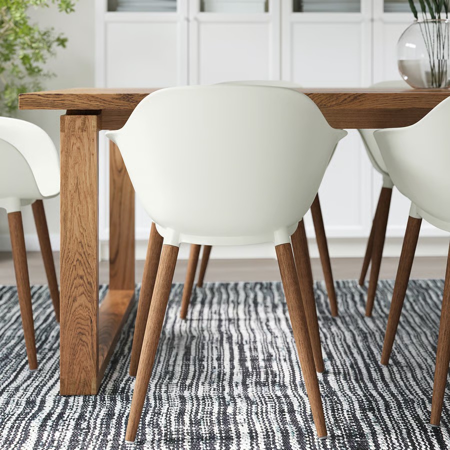 IKEA Silla con reposabrazos, Blanco GRÖNSTA