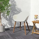 IKEA Silla con reposabrazos, Blanco GRÖNSTA
