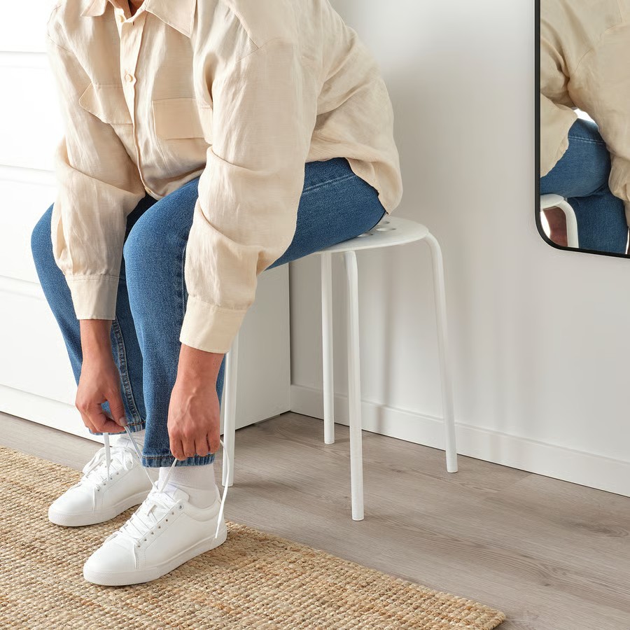 IKEA Taburete, Blanco (45cm) MARIUS