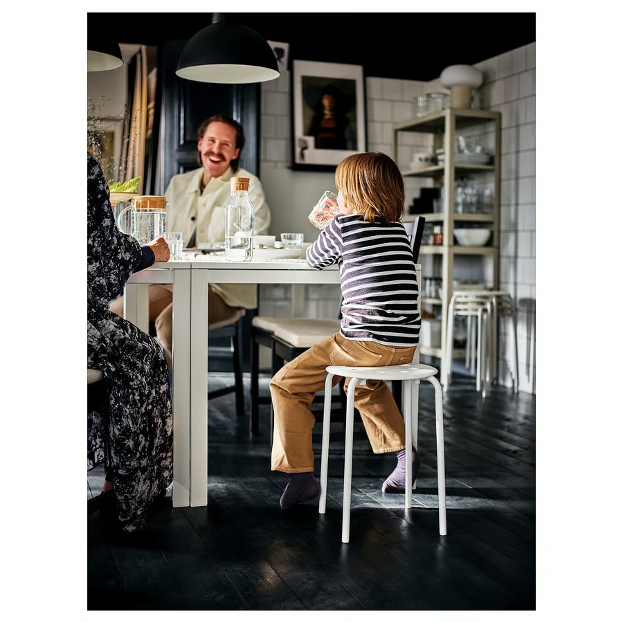 IKEA Taburete, Blanco (45cm) MARIUS