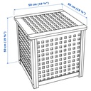 IKEA Mesa auxiliar, Acacia (50x50cm) HOL