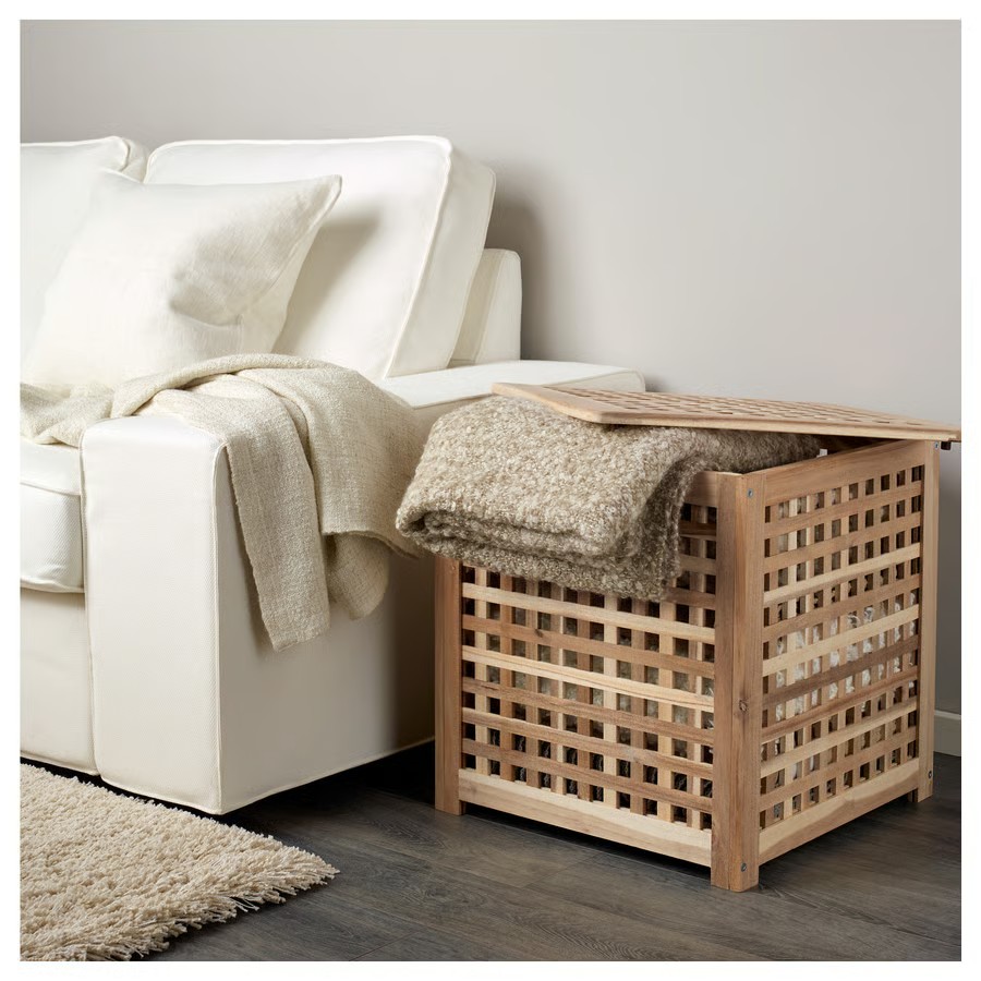 IKEA Mesa auxiliar, Acacia (50x50cm) HOL