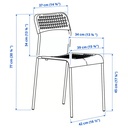 IKEA Silla, Blanco SANDSBERG