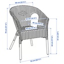 IKEA Silla, Ratán/Bambú AGEN