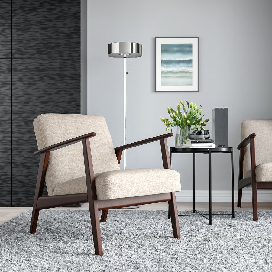 IKEA Sillón, Kilanda Beige claro  EKENÄSET