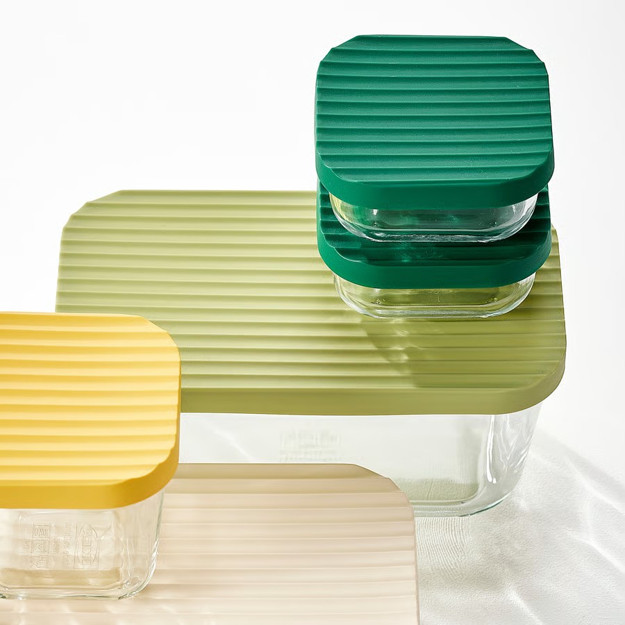 IKEA Recipiente P/Alimentos C/Tapa 5ud HAVSTOBIS