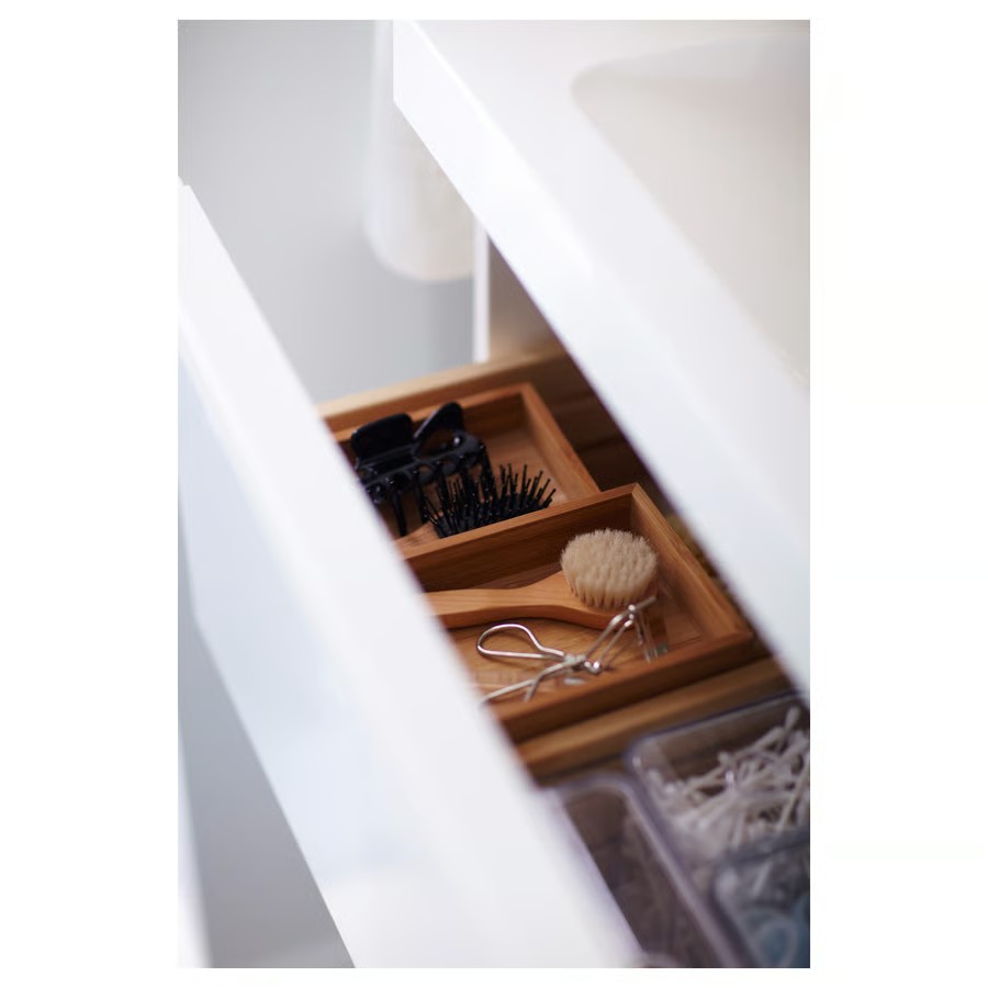 IKEA Juego de baño de 4 ud Bambú DRAGAN