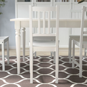 IKEA Silla de madera, Blanco Stefan