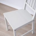 IKEA Silla de madera, Blanco Stefan