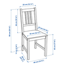 IKEA Silla de madera, Blanco Stefan