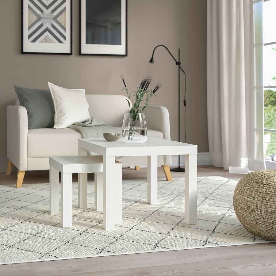 IKEA Mesita auxiliar, Blanca (55x55cm) LACK