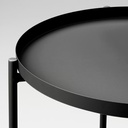 IKEA Mesa auxiliar, Negra (45x53cm) GLADOM