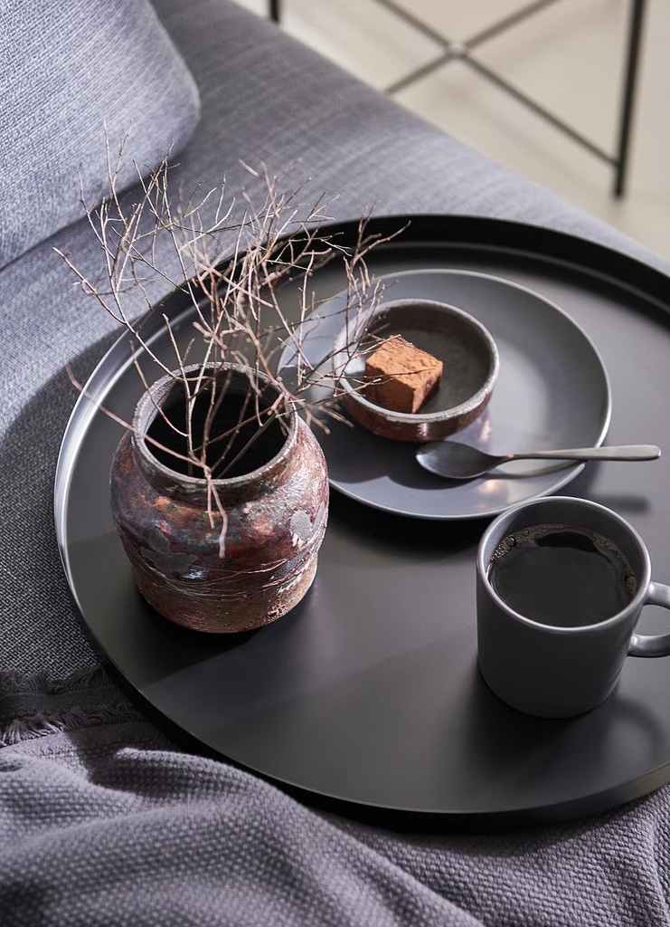 IKEA Mesa auxiliar, Negra (45x53cm) GLADOM