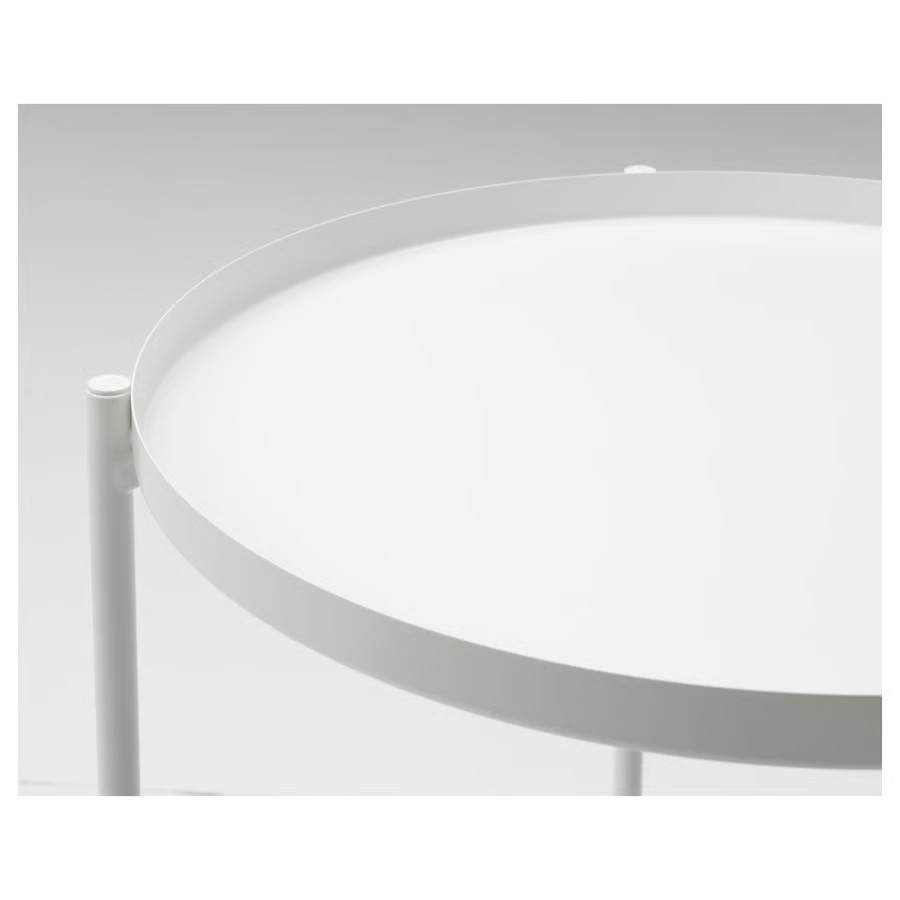 IKEA Mesa auxiliar, Blanca (45x53cm) GLADOM