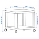 IKEA Mesa Auxiliar C/Ruedas Gris (50x50cm) TINGBY