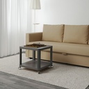 IKEA Mesa Auxiliar C/Ruedas Gris (50x50cm) TINGBY