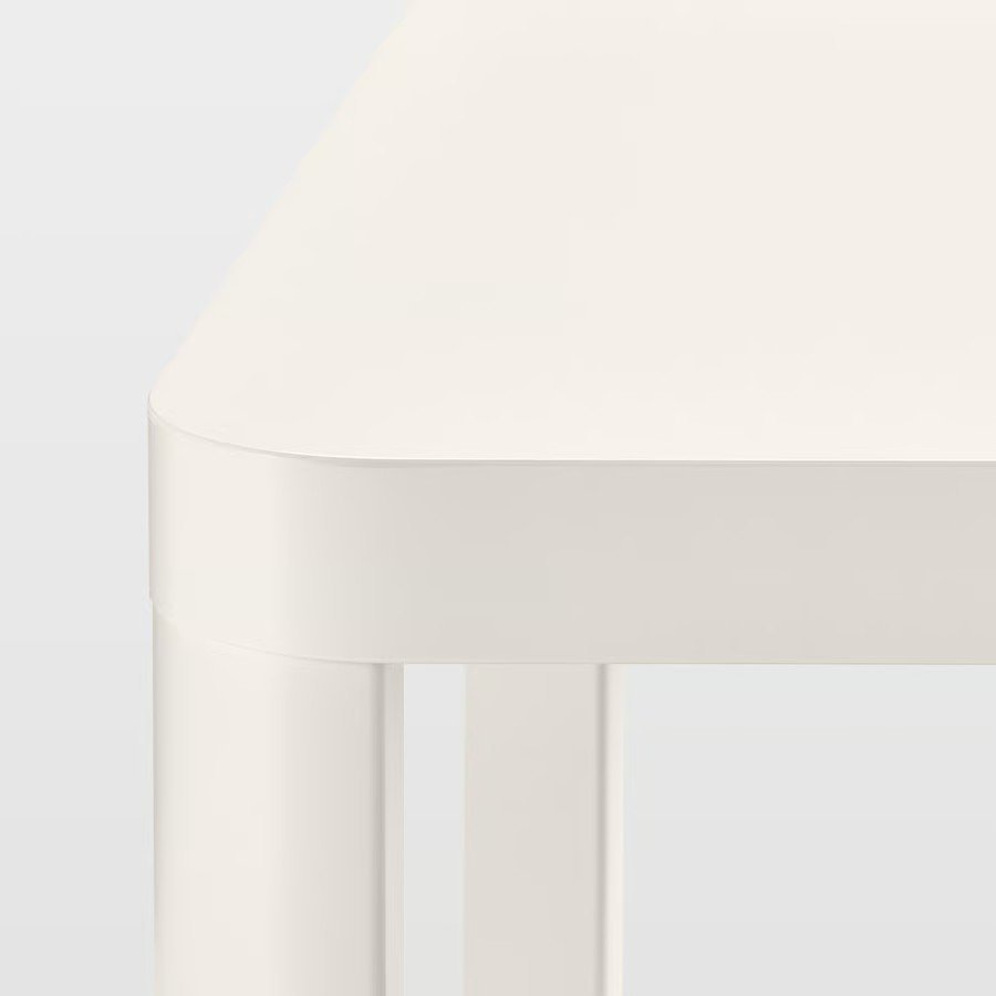 IKEA Mesa Auxiliar C/Ruedas Blanco (50x50cm) TINGBY