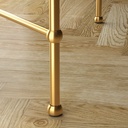 IKEA Mesa Auxiliar efecto Oro/Cristal (45cm) TORSJÖ
