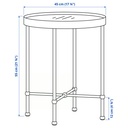 IKEA Mesa Auxiliar efecto Oro/Cristal (45cm) TORSJÖ