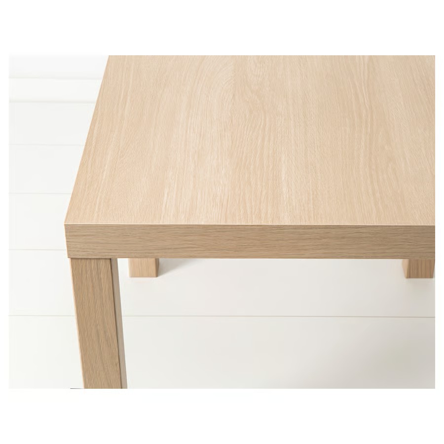IKEA Mesa Auxiliar Efecto Roble Tinte Blanco (55x55cm) LACK