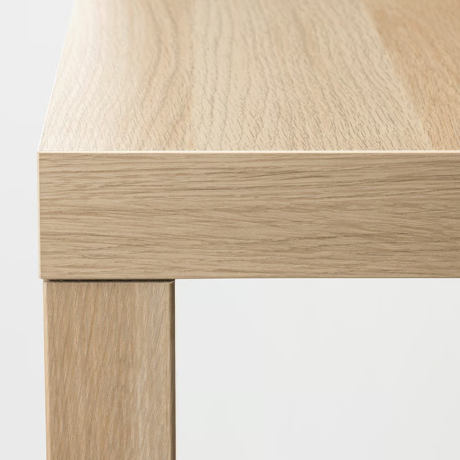 IKEA Mesa Auxiliar Efecto Roble Tinte Blanco (55x55cm) LACK
