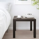 IKEA Mesa Auxiliar, Negro/Marrón (55x55cm) LACK