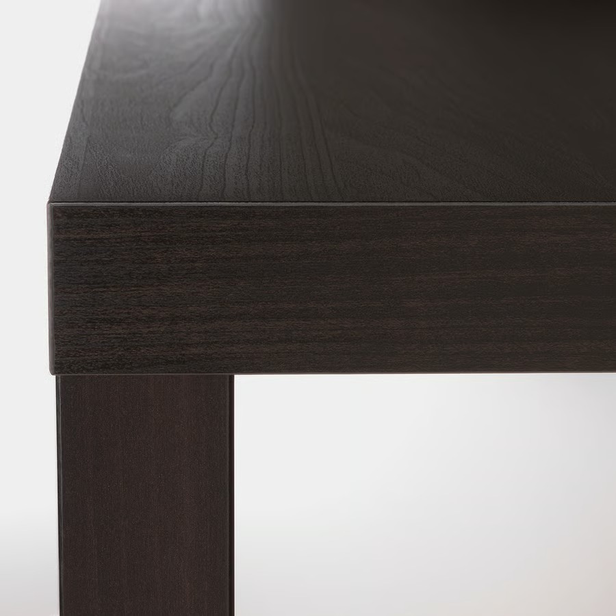 IKEA Mesa Auxiliar, Negro/Marrón (55x55cm) LACK