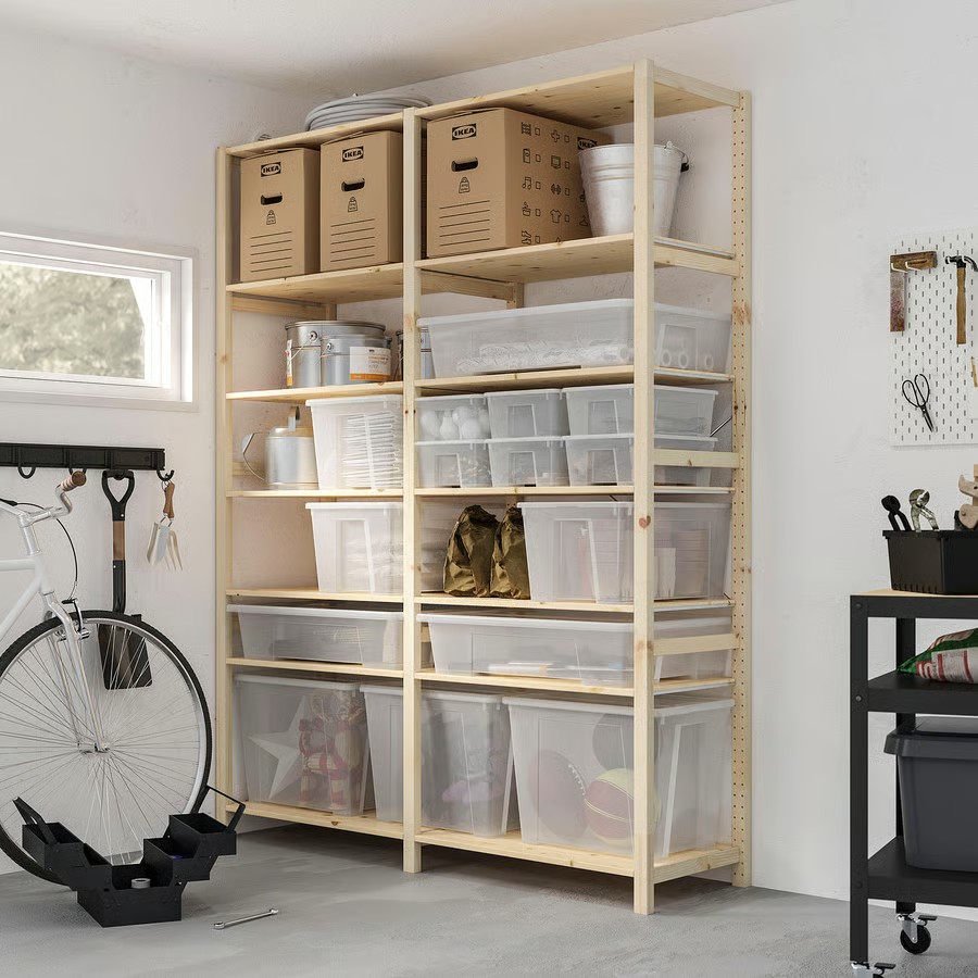 IKEA Caja C/Tapa Transparente (56x39x28cm)/45l SAMLA
