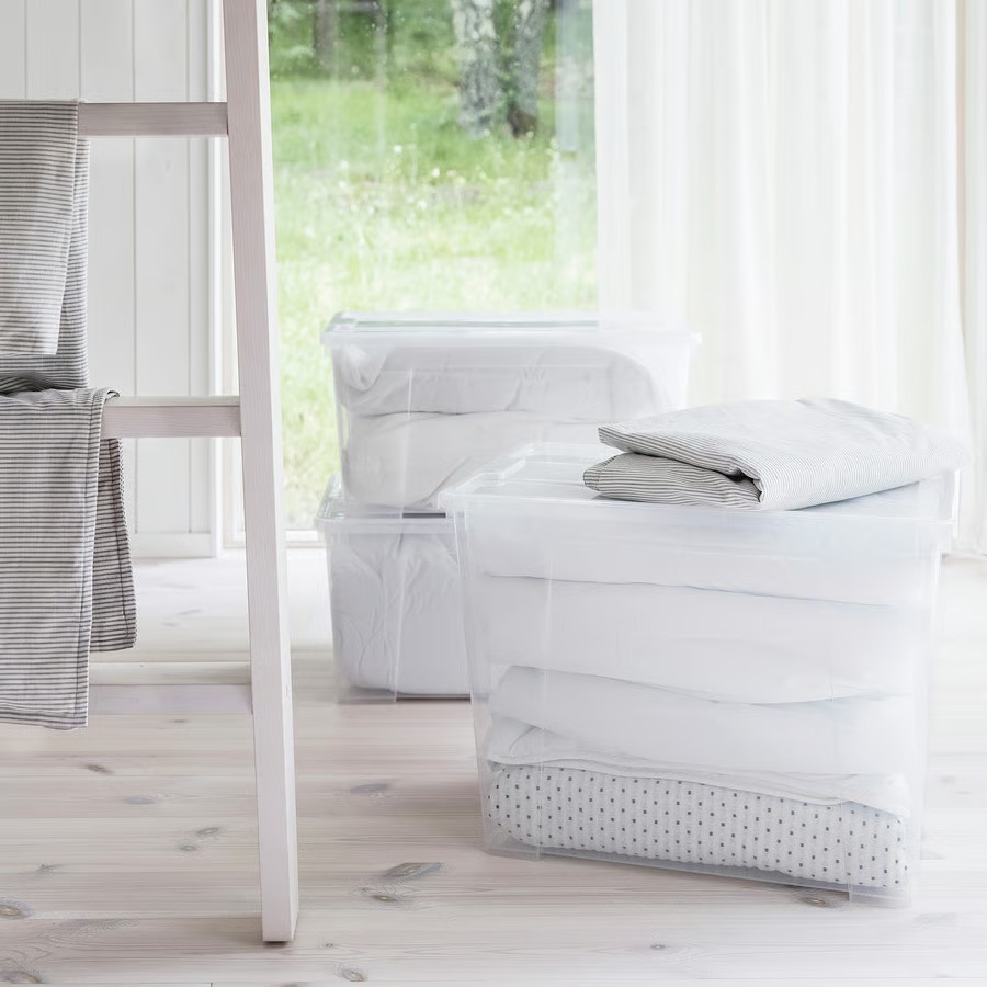 IKEA Caja C/Tapa Transparente (56x39x28cm)/45l SAMLA