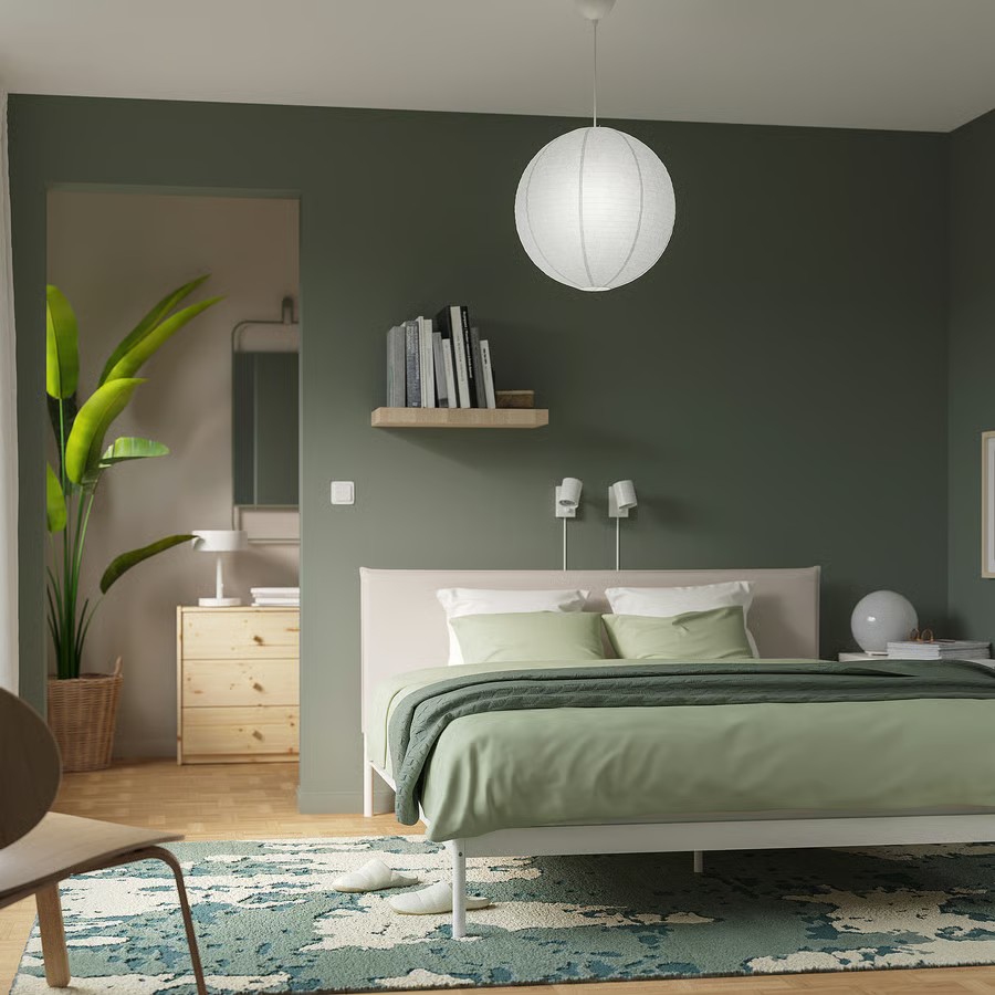 IKEA Lámpara Colgante C/Montura Blanca GULLSUDARE /HAVSDJUP (45cm)
