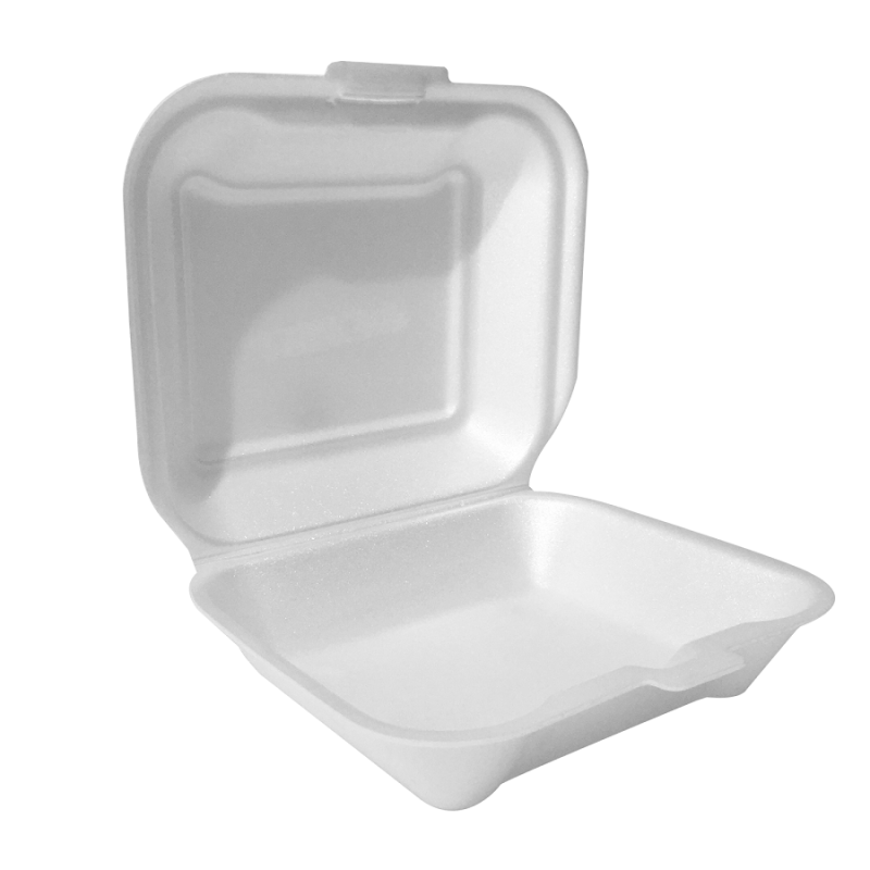 Termopacks Con Tapa Foam Color Blanco 21x21x7,5cm (100u)