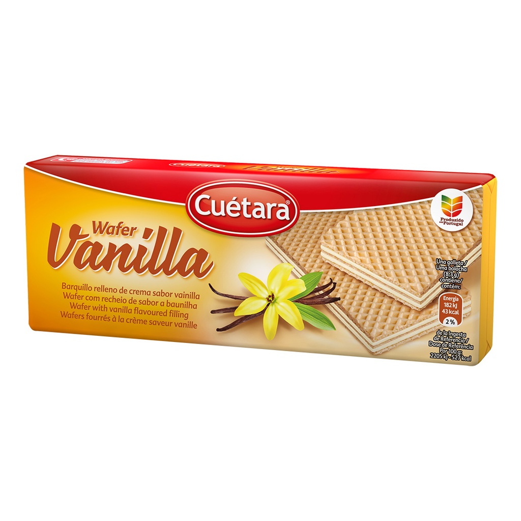 Wafer(Barquillo) sabor Vainilla CUÉTARA (150g)