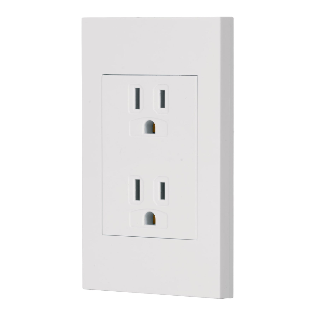 Placas con contactos dúplex 2 polos + tierra, 3 módulos, línea Española armada