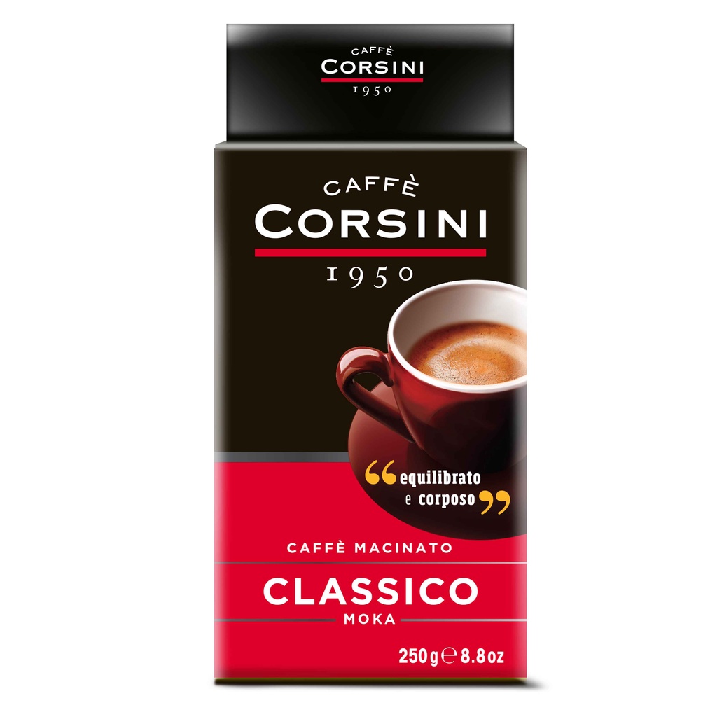 Café Molido Clásico para Moca CORSINI (250g)